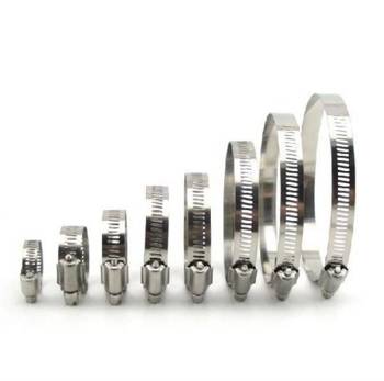 16-25 mm Clamp Band - Metal Worm Screw Clamp for Pipes and Hoses - 10 pcs Pack