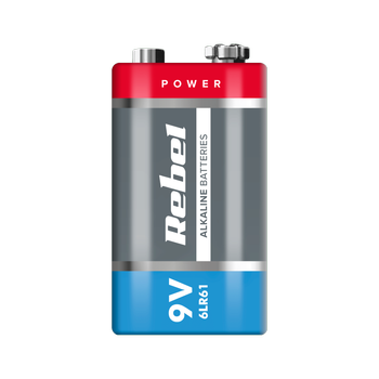 9V 6LR61 Alkaline Battery REBEL