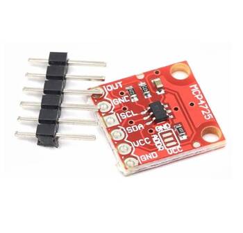 MCP4725 DAC - I2C Converter Module Breakout Board - Red