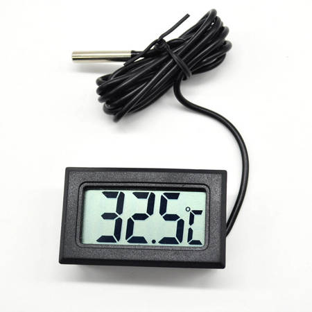 Electronic LCD Thermometer with 100cm Sensor Cable
