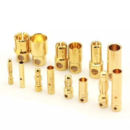 2/3.5/4/6/8 mm Gold Plated Banana Plugs - Male + Female